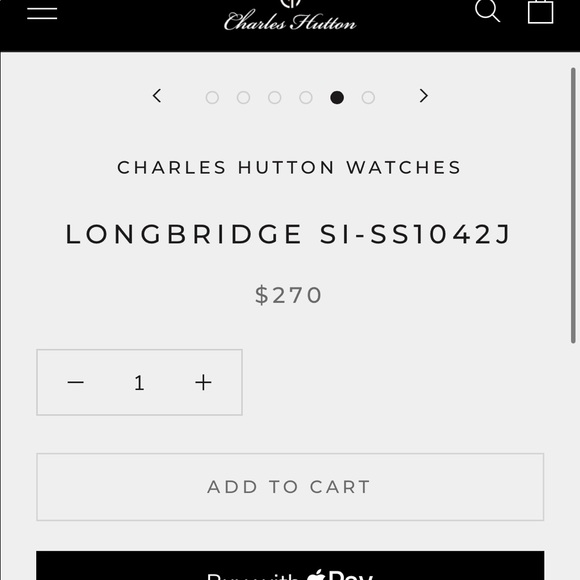 Men’s Charles Hutton Longbridge SI-SS1042J Watch - Picture 5 of 6